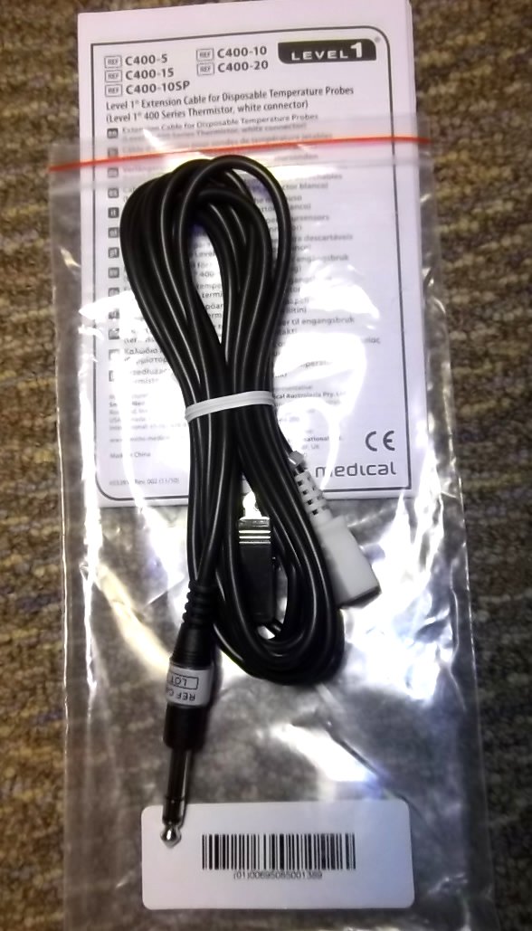 New 10 ft extension cable for Level 1 temp probes cables temp cables temperature cables